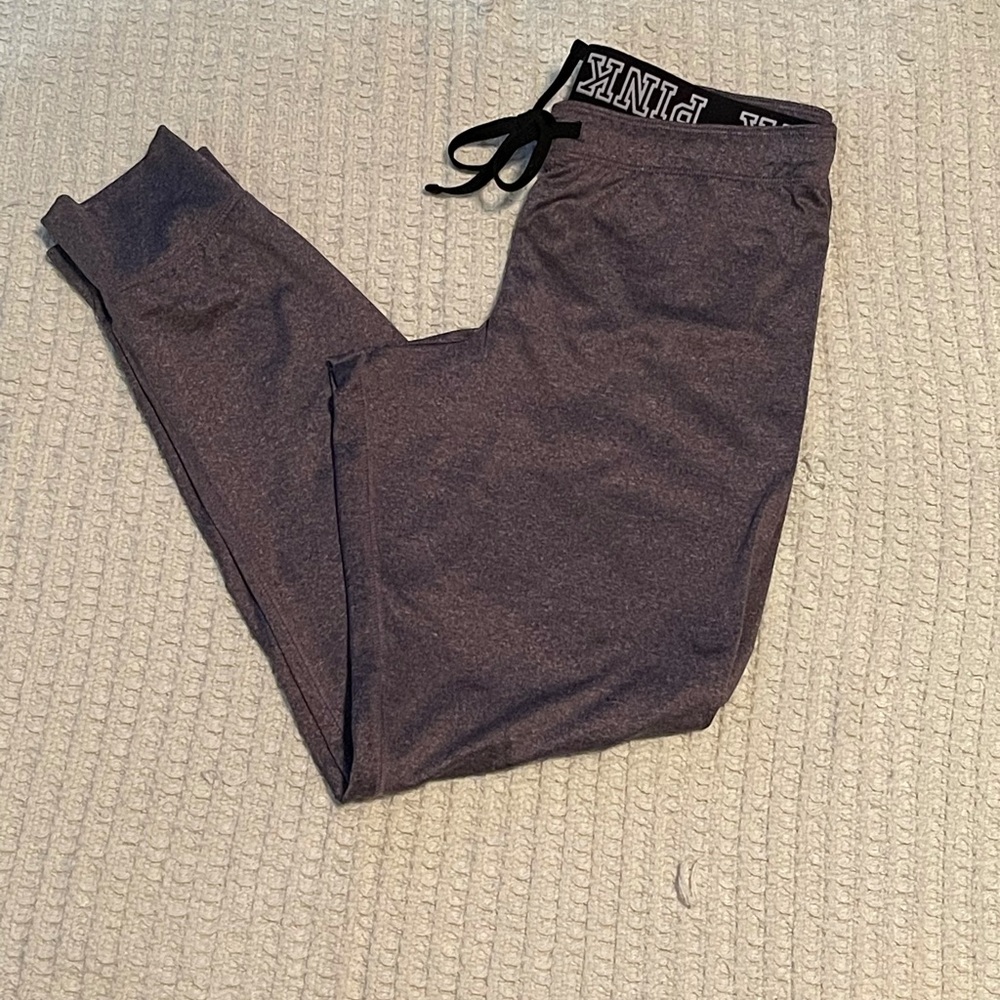 Pink brand grey pants